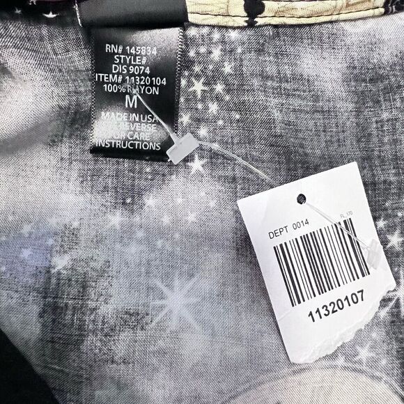 Disney‎ Peter Pan Clock Tie Front Cutout Dress Short Sleeve Retro Size Medium - Picture 10 of 13